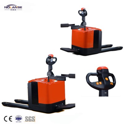 Electric Stacker Truck Pallet Lift Stacker Capacity 2000kg Full Electric Forklift In Warehouse